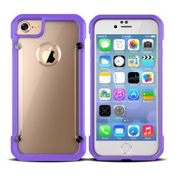 iPhone 7 Plus Clear Defense Hybrid Case (Purple)